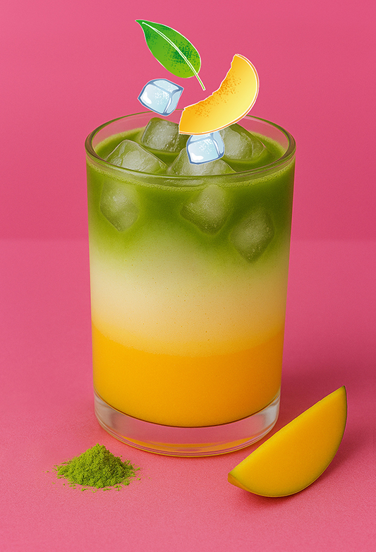 Mango Iced Matcha Latte