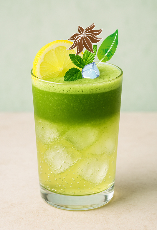Vanilla Matcha Fizz